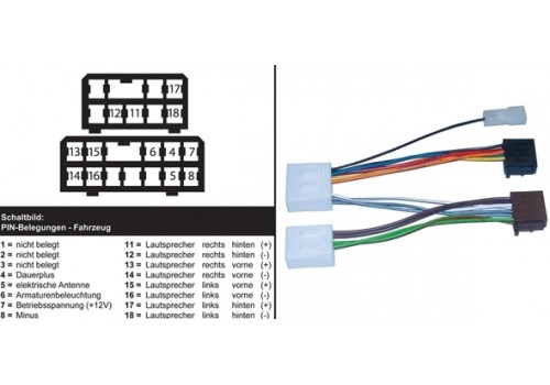 AIV ISO-adapter  Mazda fra 90   1072975492